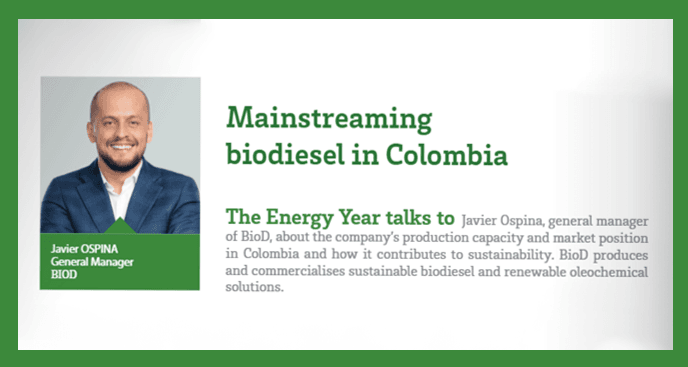 Mainstreaming biodiesel in Colombia BioD